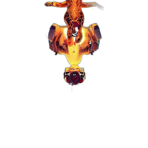 dragon, animal, robot, staff, concept art, 3d render, pixel art, photorealistic transparent PNG cut-out