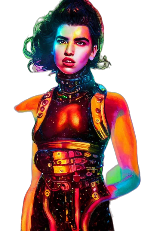 dress, jewelry, jacket, face transparent PNG cut-out