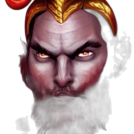 face, staff, fantasy art, concept art, pixel art, photorealistic, red, dnd transparent PNG cut-out