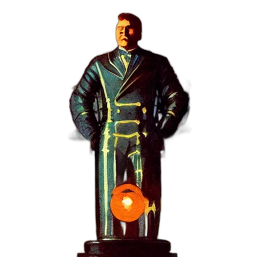 staff, robot, jacket, weapon transparent PNG cut-out