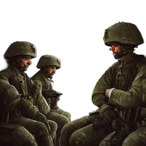 weapon, face, concept art, photorealistic transparent PNG cut-out