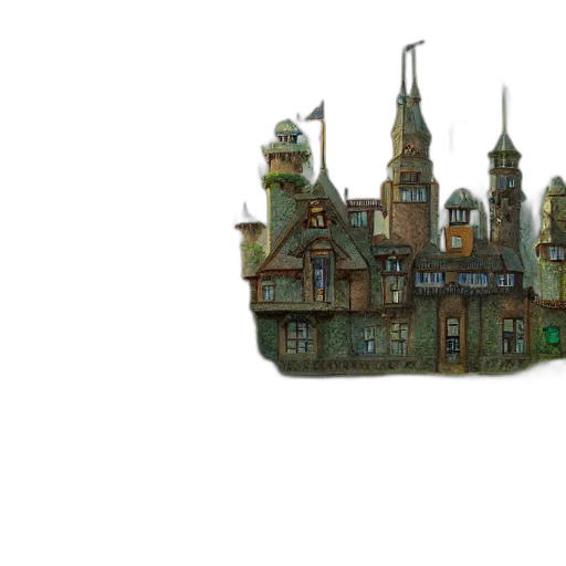 building, crown, concept art, pixel art transparent PNG cut-out