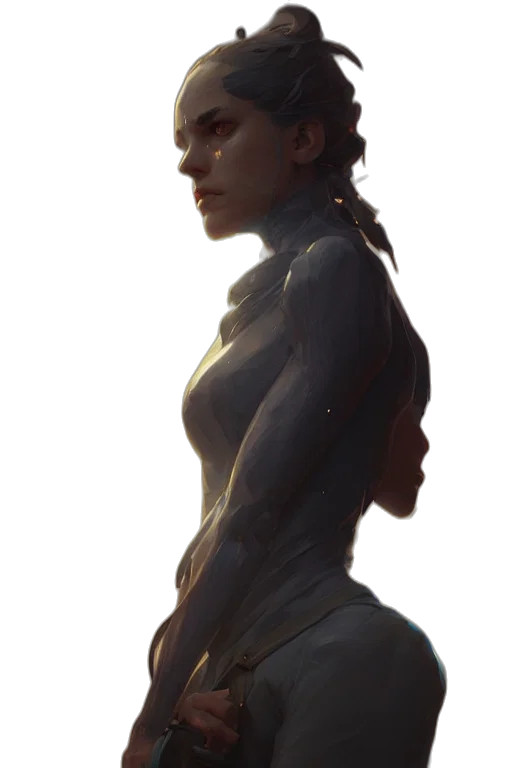 dress, staff, robot, face transparent PNG cut-out