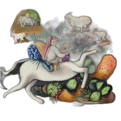 food, jewelry, furniture, dragon, fantasy art, concept art, watercolor, photorealistic transparent PNG cut-out