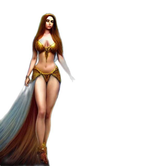 dress, fantasy art, concept art, 3d render, comic book art, golden, beautiful, adult transparent PNG cut-out