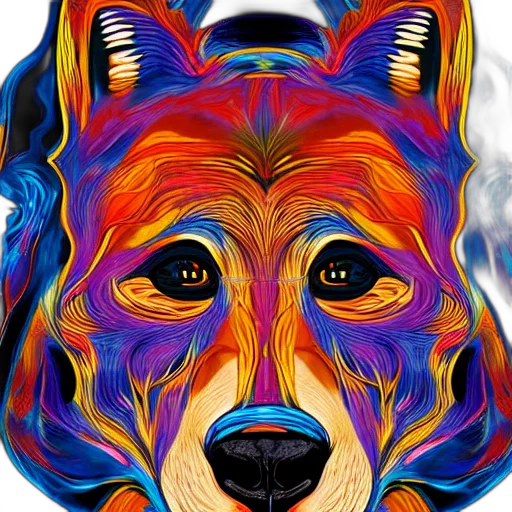 mask, face, animal, fantasy art transparent PNG cut-out