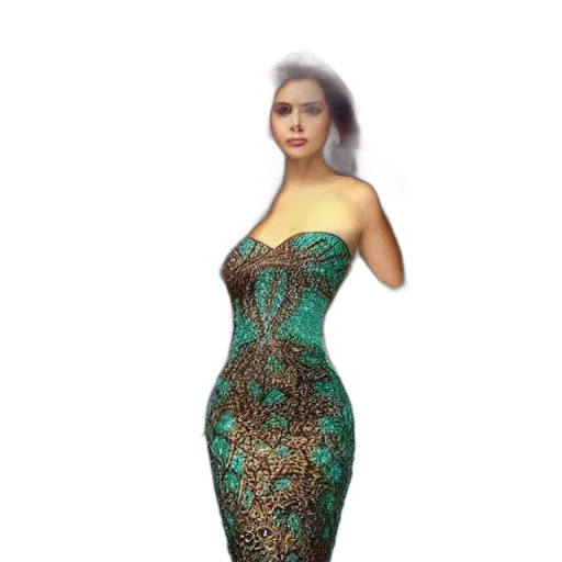 dress, 3d render, photorealistic, concept art transparent PNG cut-out