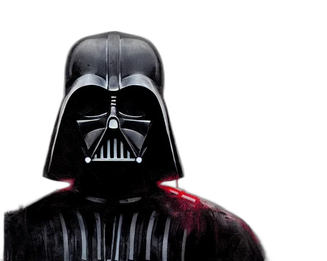 photorealistic, portrait, darth, vader transparent PNG cut-out