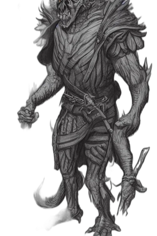 dragon, creature, staff, mask transparent PNG cut-out