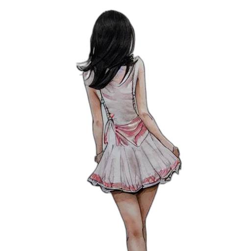 dress, concept art, photorealistic, fantasy art, pixel art, pastel, monochrome, dark transparent PNG cut-out