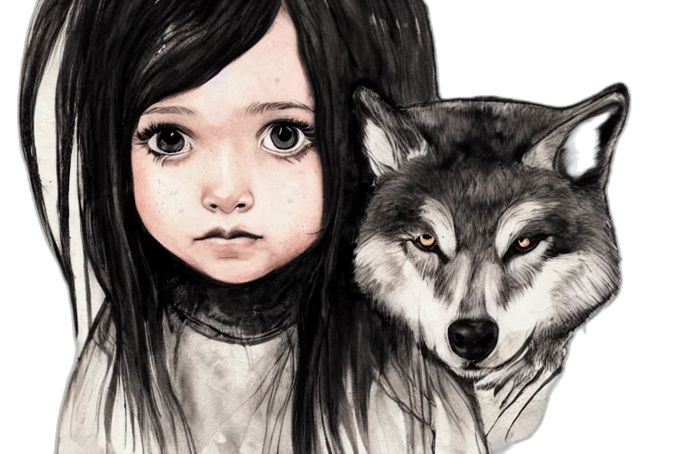 mask, creature, fantasy art, photorealistic, concept art, watercolor, monochrome, dark transparent PNG cut-out