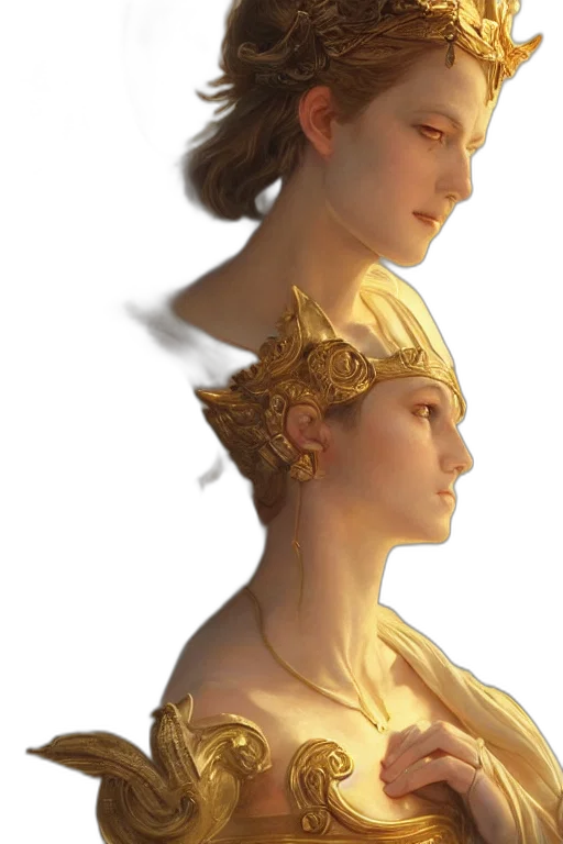crown, jewelry, face, mask, concept art, fantasy art, photorealistic, 3d render transparent PNG cut-out