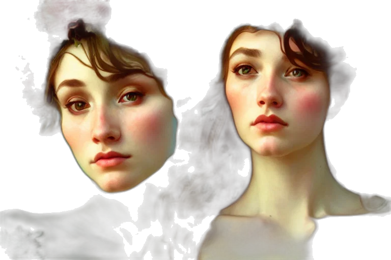 face, mask, photorealistic, fantasy art transparent PNG cut-out