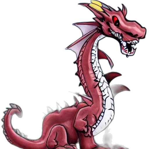 dragon, staff, animal, creature, concept art, fantasy art, pixel art, 3d render transparent PNG cut-out