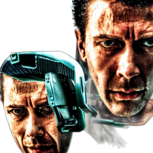 robot, face, cyberpunk, concept art transparent PNG cut-out