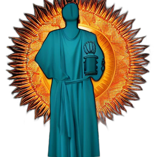 staff, jacket, dress, 3d render transparent PNG cut-out
