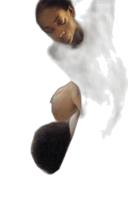 hair, creature, face, mask, concept art, fantasy art, photorealistic, watercolor transparent PNG cut-out
