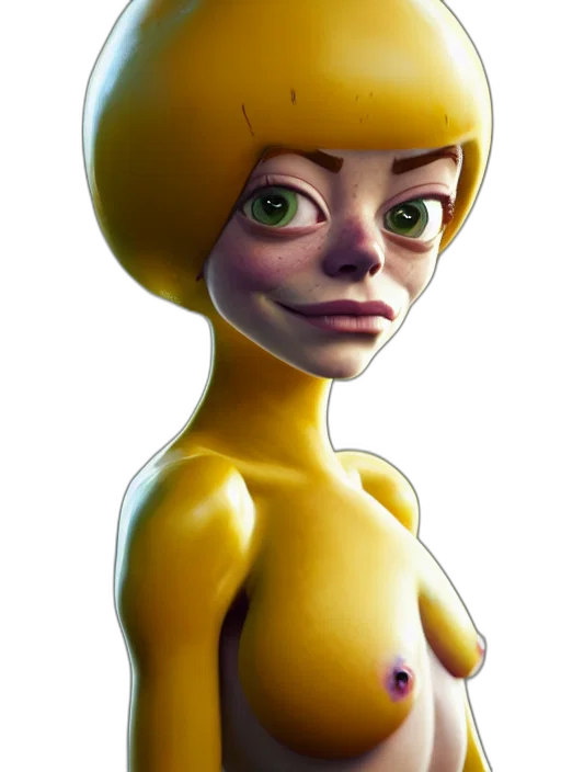 robot, face, dress, creature, 3d render, concept art, photorealistic, cartoon transparent PNG cut-out