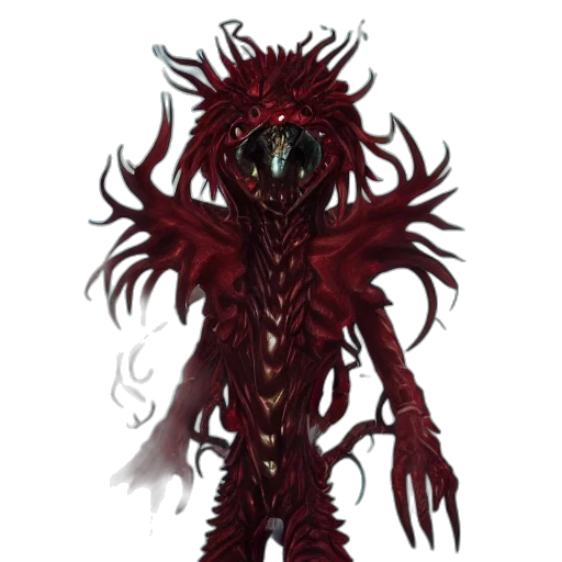 creature, mask, staff, dragon transparent PNG cut-out