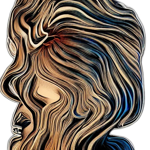 hair, face, mask, crown transparent PNG cut-out