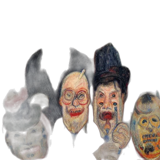 mask, face, staff, crown, watercolor, concept art, oil painting, photorealistic transparent PNG cut-out