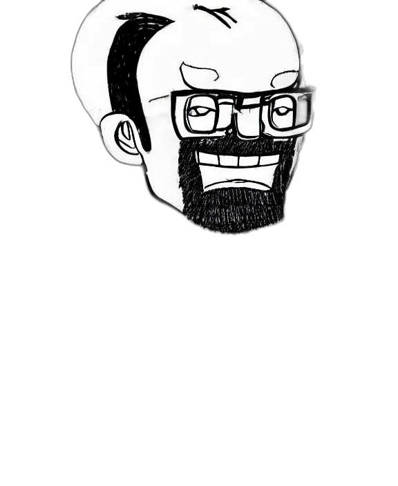 face, staff, mask, creature, cartoon, comic book art, concept art, pencil sketch transparent PNG cut-out