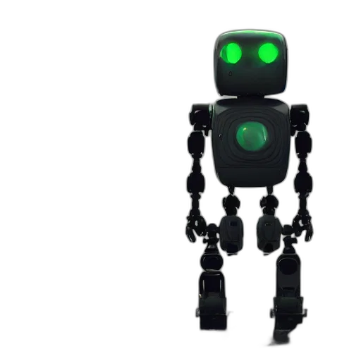 robot, staff, 3d render, concept art transparent PNG cut-out