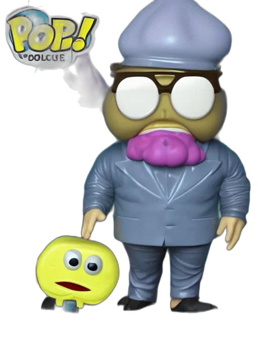 staff, concept art, 3d render, cartoon, funko, pop, figure, bubble transparent PNG cut-out