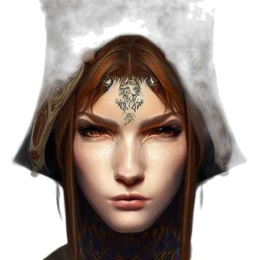 face, crown, mask, staff transparent PNG cut-out