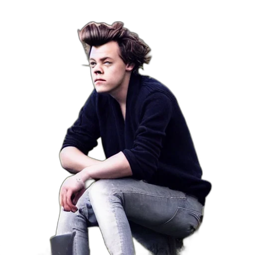 hair, jacket, photorealistic, concept art, watercolor, cartoon, dark, harry transparent PNG cut-out