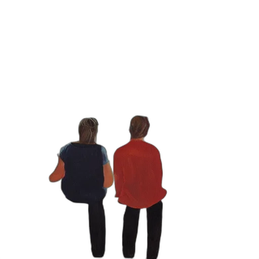 jacket, hair, pixel art, watercolor transparent PNG cut-out