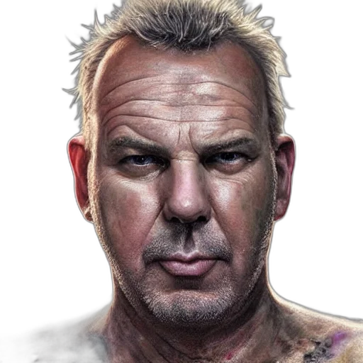 face, animal, photorealistic, comic book art transparent PNG cut-out