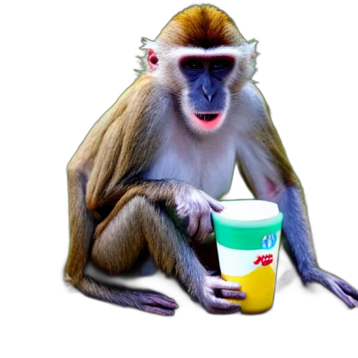 animal, food, creature, staff, photorealistic, 3d render, concept art, vaporwave transparent PNG cut-out