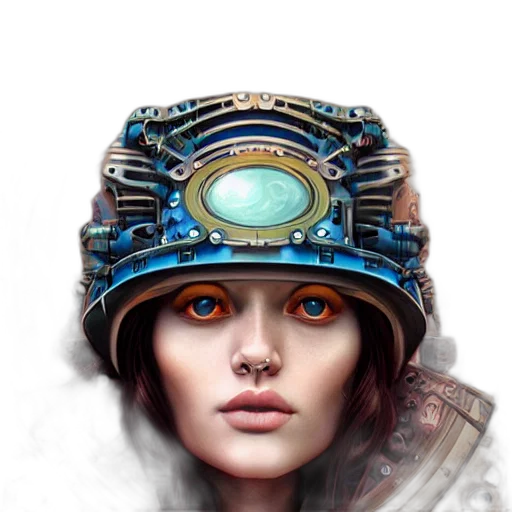 robot, face, hat, mask transparent PNG cut-out