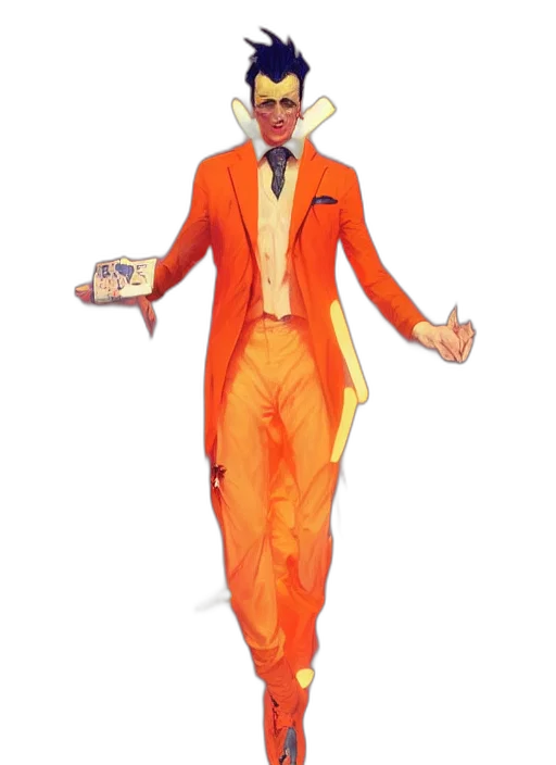 jacket, staff, hat, concept art transparent PNG cut-out