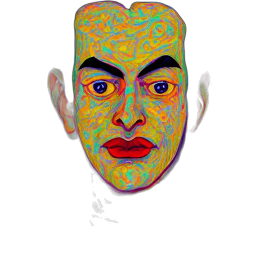 face, mask, robot, creature transparent PNG cut-out