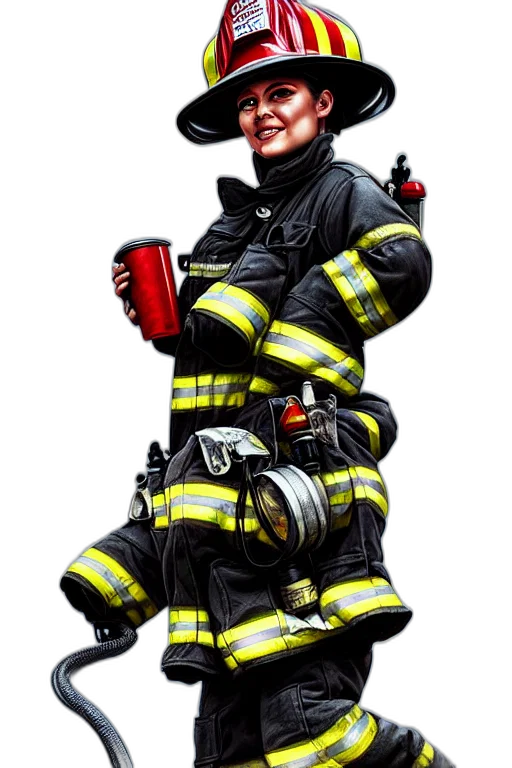 staff, concept art, comic book art, fire, firefighter, fantasy, highly, detailed transparent PNG cut-out