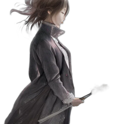 staff, jacket, sword, weapon, concept art, fantasy art, 3d render, photorealistic transparent PNG cut-out