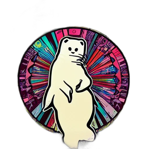 animal, pixel art, concept art, baby, harp, seal, illustration, pop transparent PNG cut-out