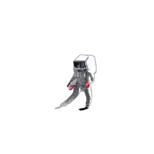 robot, staff, weapon, shoes, 3d render, pixel art, concept art, vaporwave transparent PNG cut-out