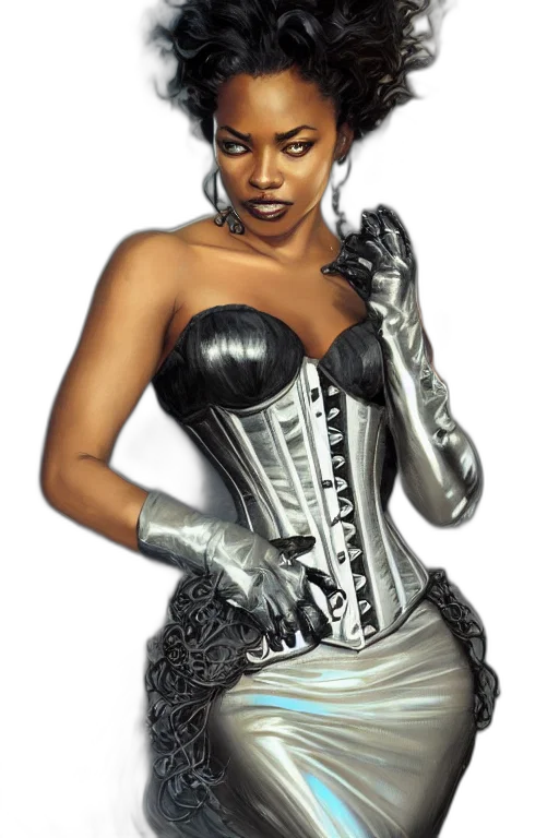 dress, comic book art, concept art, fantasy art transparent PNG cut-out