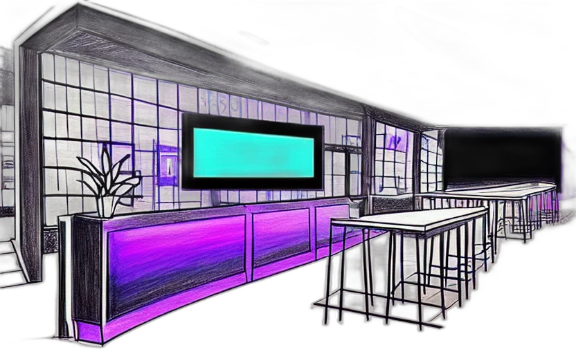 3d render, vaporwave, concept art, photorealistic transparent PNG cut-out