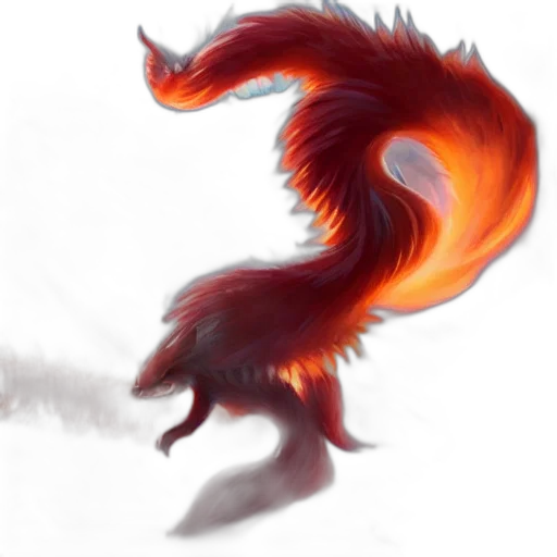 dragon, creature, staff, animal transparent PNG cut-out