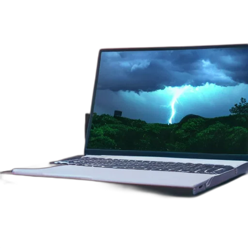 staff, weapon, 3d render, laptop transparent PNG cut-out