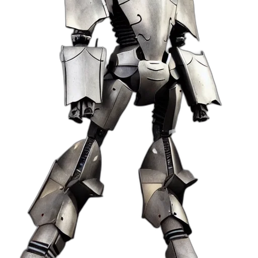 robot, weapon, concept art, 3d render, monochrome, armored, knight, mech transparent PNG cut-out