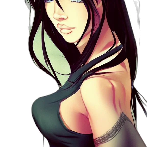 fantasy art, anime, comic book art, photorealistic transparent PNG cut-out