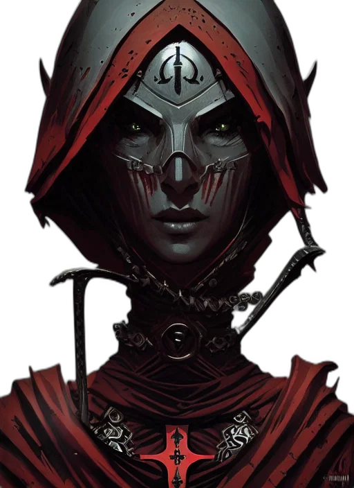 mask, face, staff, sword, comic book art, concept art, fantasy art, pixel art transparent PNG cut-out