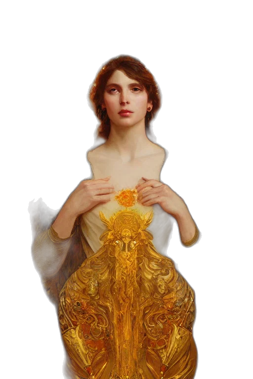 dress, crown, jewelry, mask, oil painting, concept art, fantasy art, photorealistic transparent PNG cut-out