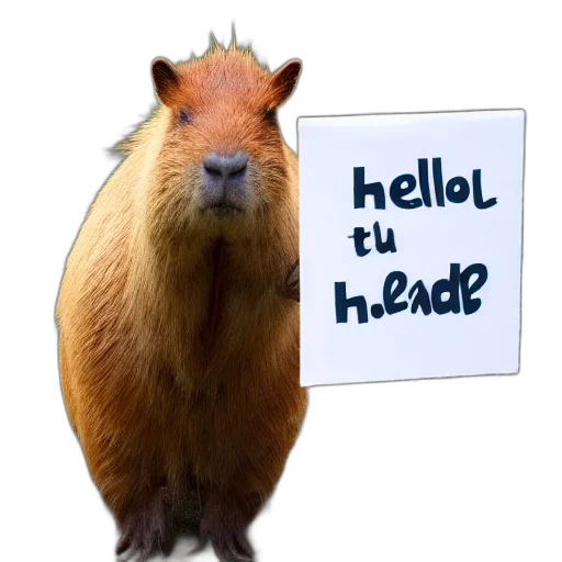 animal, staff, hat, creature transparent PNG cut-out