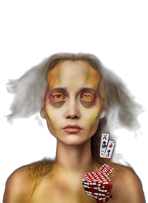 face, mask, jewelry, robot, concept art, fantasy art, photorealistic, oil painting transparent PNG cut-out
